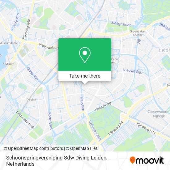 Schoonspringvereniging Sdw Diving Leiden map
