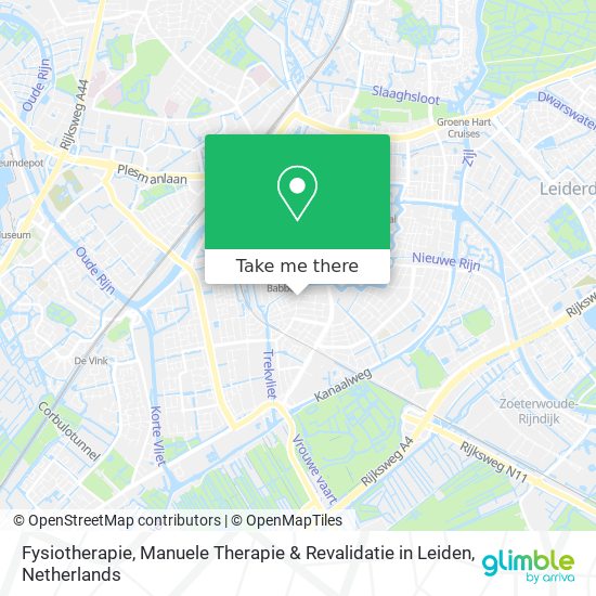 Fysiotherapie, Manuele Therapie & Revalidatie in Leiden map