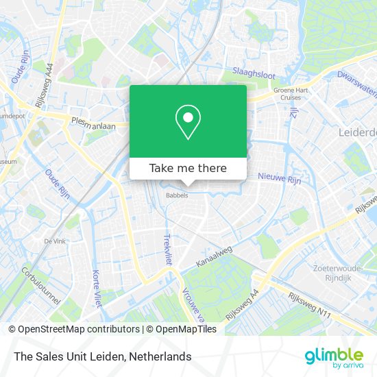 The Sales Unit Leiden map