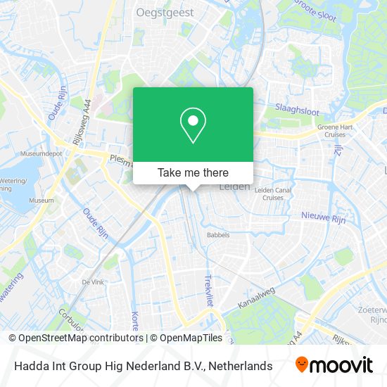 Hadda Int Group Hig Nederland B.V. map
