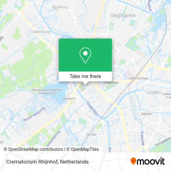 Crematorium Rhijnhof map