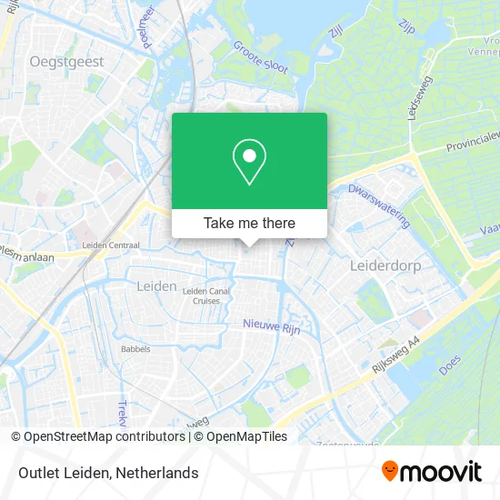 Outlet Leiden map