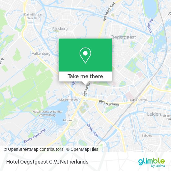 Hotel Oegstgeest C.V. map