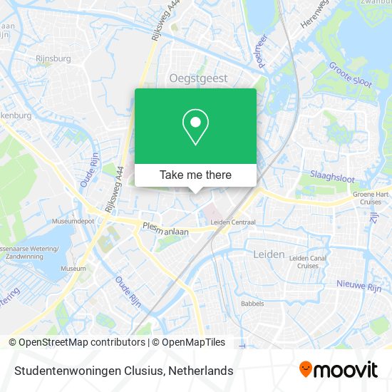 Studentenwoningen Clusius map