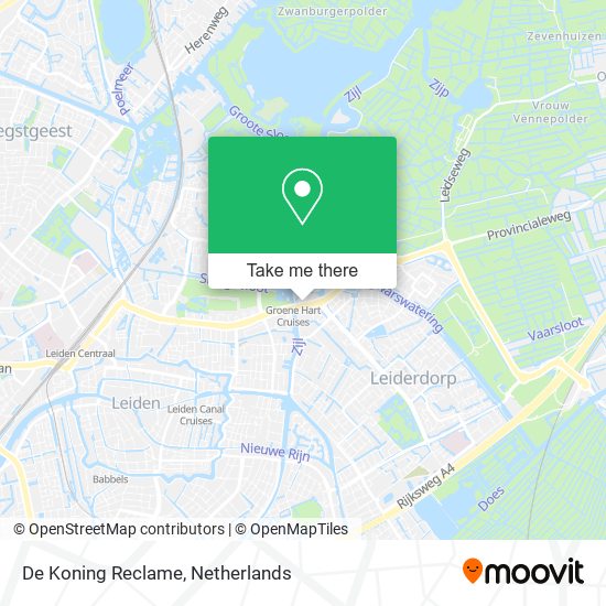 De Koning Reclame map