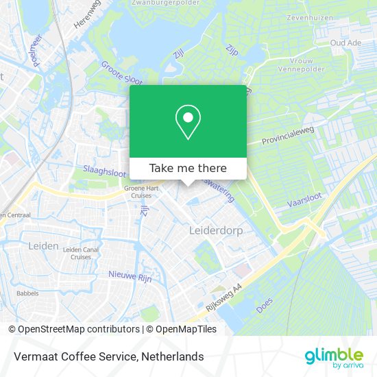 Vermaat Coffee Service Karte