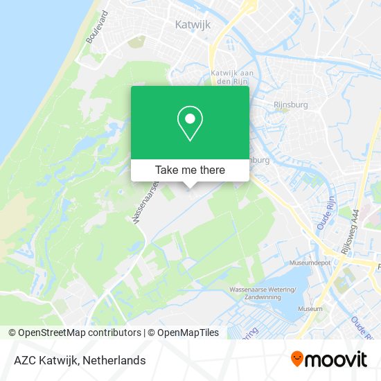 AZC Katwijk map