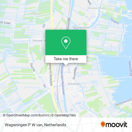 Wageningen P W van map