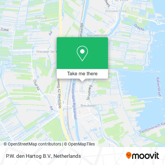 P.W. den Hartog B.V. map