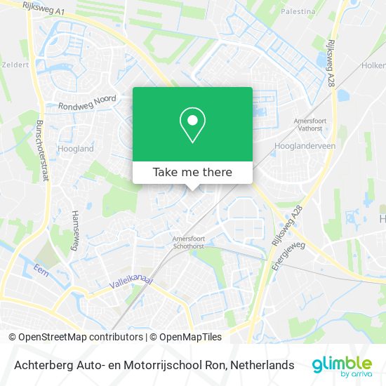 Achterberg Auto- en Motorrijschool Ron map