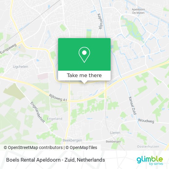 Boels Rental Apeldoorn - Zuid map