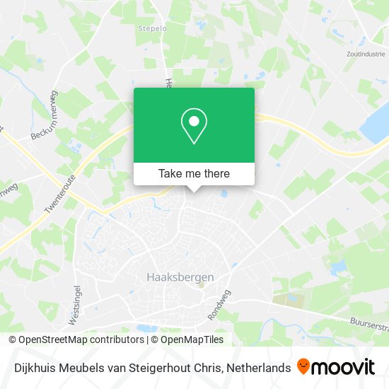 Dijkhuis Meubels van Steigerhout Chris map