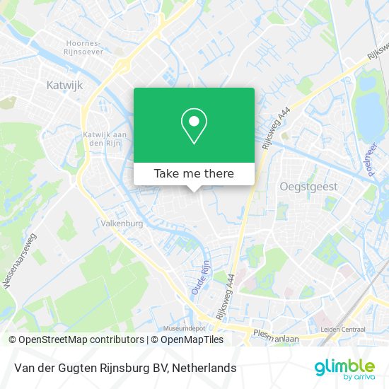 Van der Gugten Rijnsburg BV Karte