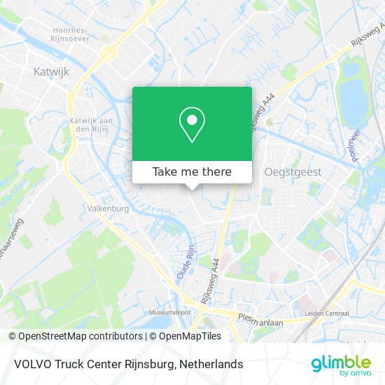 VOLVO Truck Center Rijnsburg map