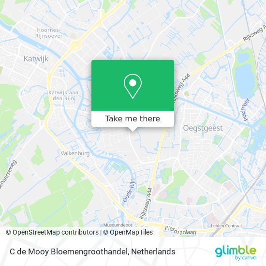 C de Mooy Bloemengroothandel map