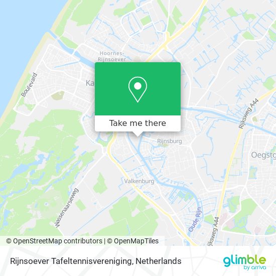 Rijnsoever Tafeltennisvereniging map