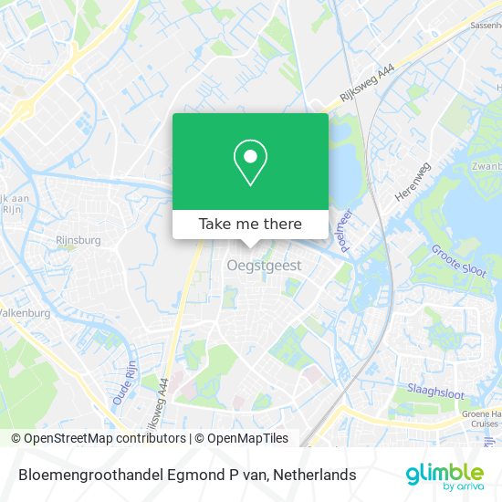 Bloemengroothandel Egmond P van map