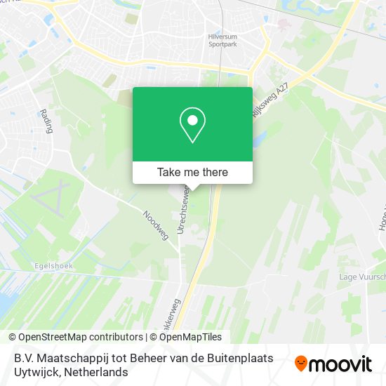 B.V. Maatschappij tot Beheer van de Buitenplaats Uytwijck map