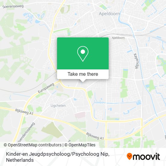 Kinder-en Jeugdpsycholoog / Psycholoog Nip map