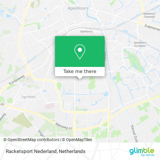 Racketsport Nederland map