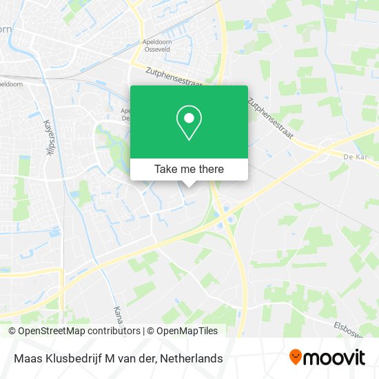 Maas Klusbedrijf M van der map