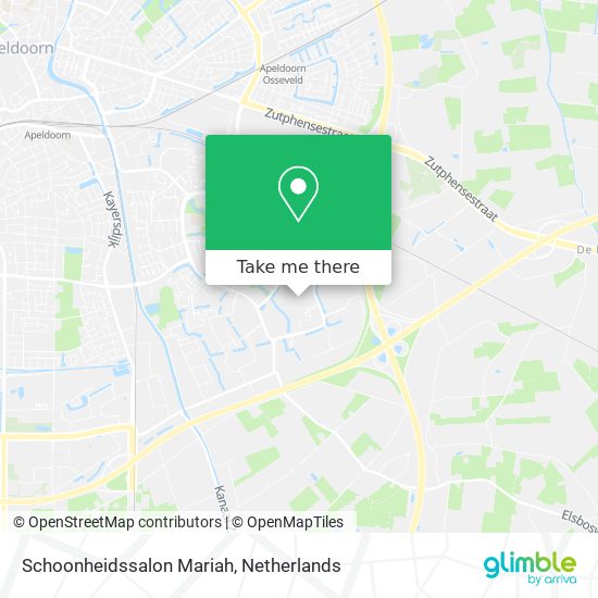 Schoonheidssalon Mariah map