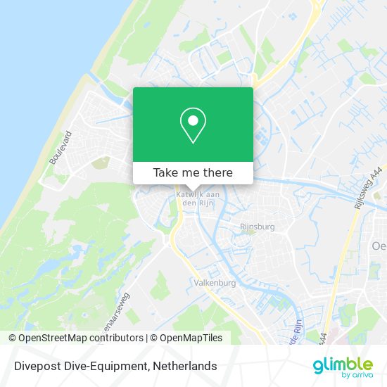 Divepost Dive-Equipment Karte