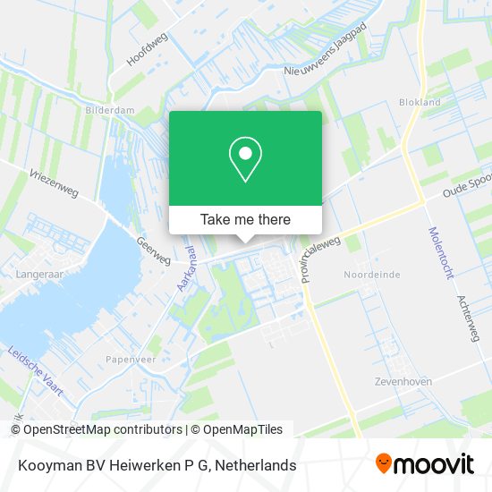 Kooyman BV Heiwerken P G Karte