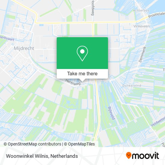 Woonwinkel Wilnis map