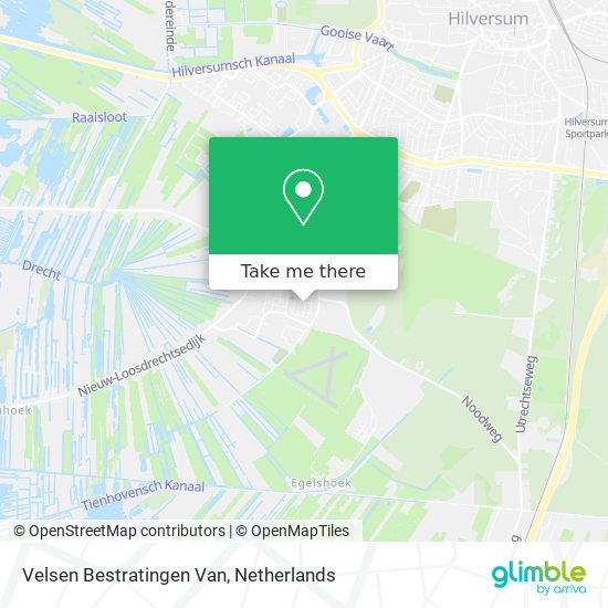 Velsen Bestratingen Van map