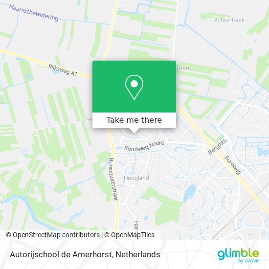 Autorijschool de Amerhorst map