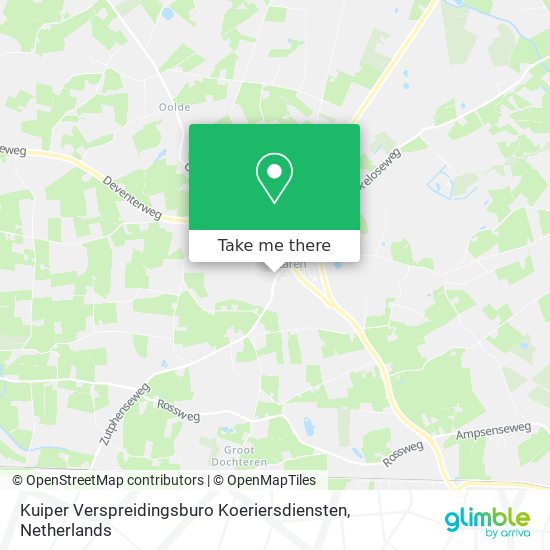 Kuiper Verspreidingsburo Koeriersdiensten map