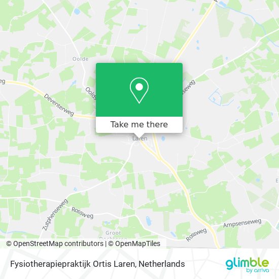 Fysiotherapiepraktijk Ortis Laren map