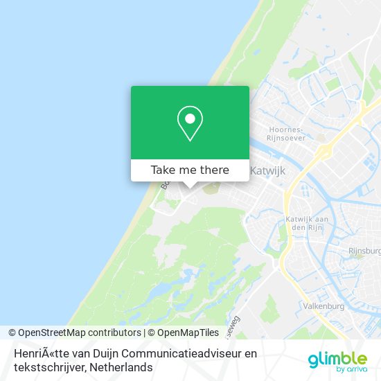 HenriÃ«tte van Duijn Communicatieadviseur en tekstschrijver Karte