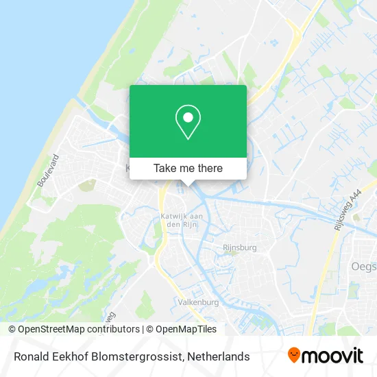 Ronald Eekhof Blomstergrossist map