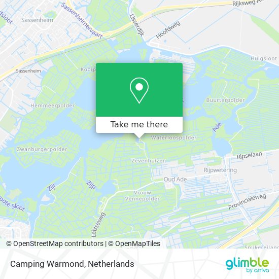 Camping Warmond map