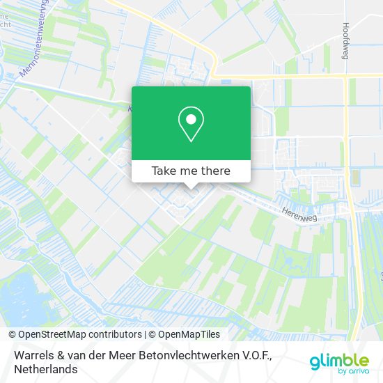 Warrels & van der Meer Betonvlechtwerken V.O.F. Karte