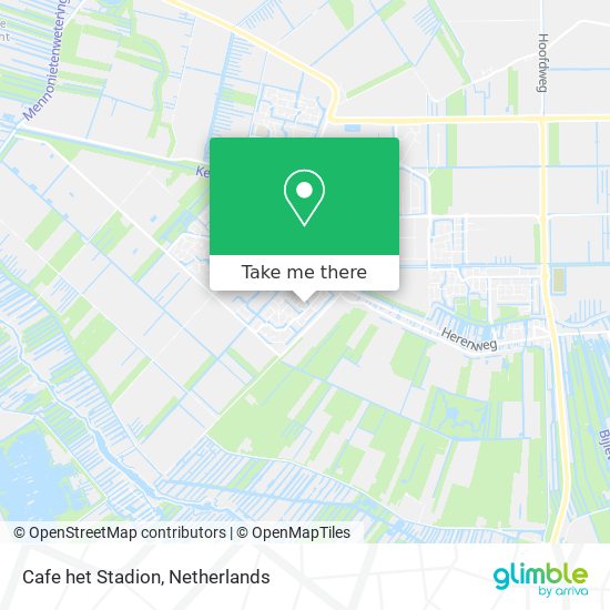 Cafe het Stadion Karte