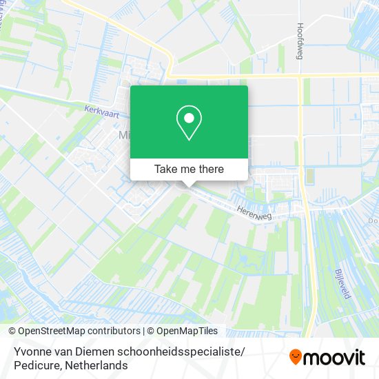 Yvonne van Diemen schoonheidsspecialiste/ Pedicure map