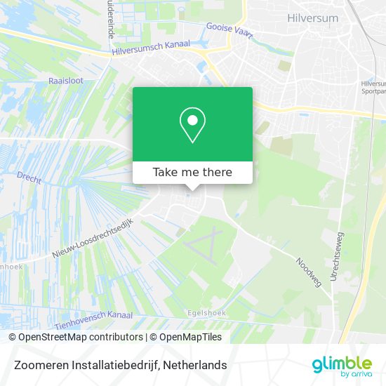 Zoomeren Installatiebedrijf map