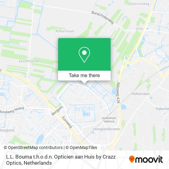 L.L. Bouma t.h.o.d.n. Opticien aan Huis by Crazz Optics map