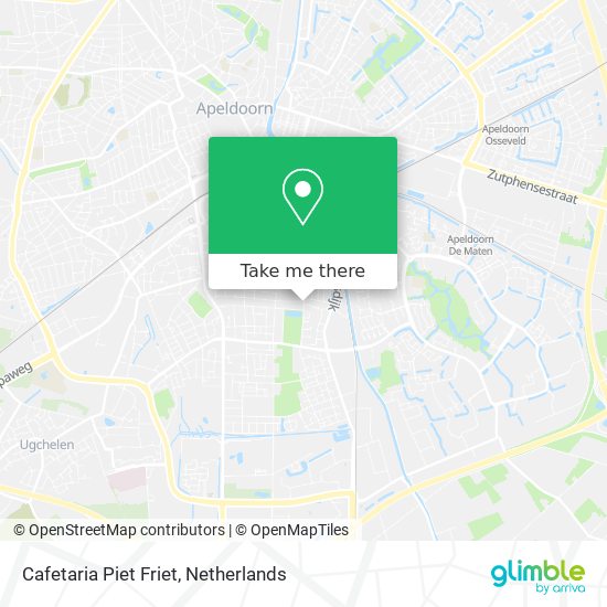 Cafetaria Piet Friet map