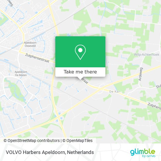 VOLVO Harbers Apeldoorn map