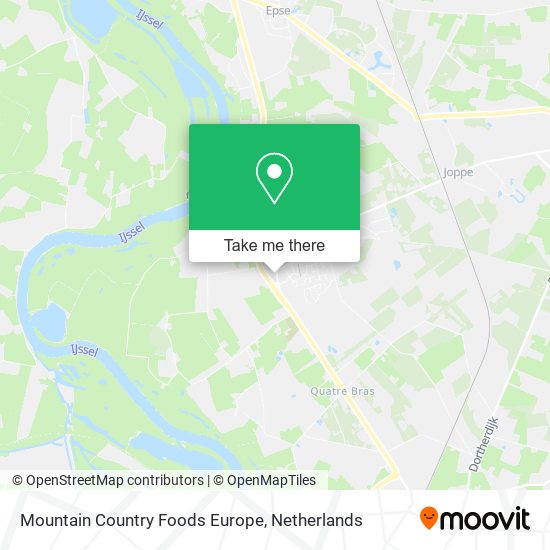 Mountain Country Foods Europe map