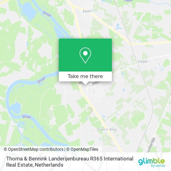 Thoma & Bennink Landerijenbureau R365 International Real Estate Karte