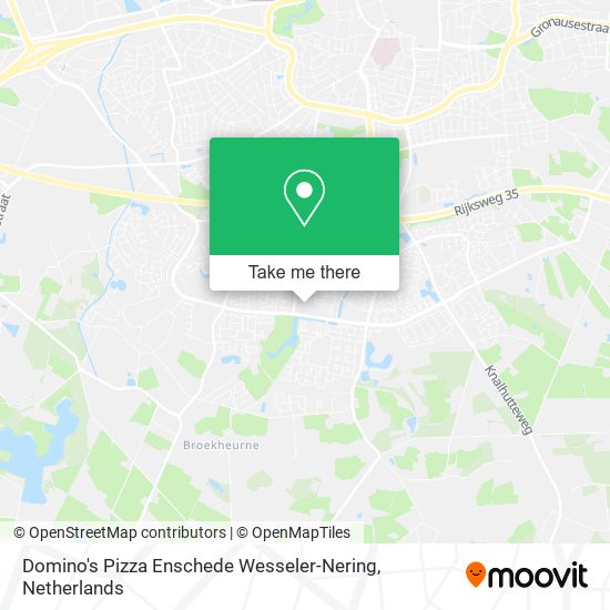 Domino's Pizza Enschede Wesseler-Nering map