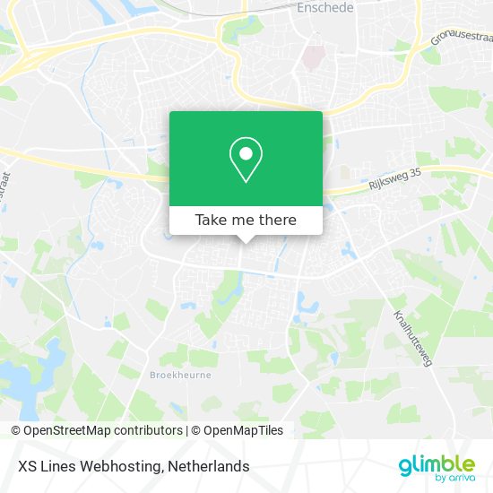 XS Lines Webhosting map