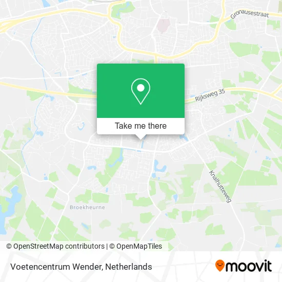Voetencentrum Wender map