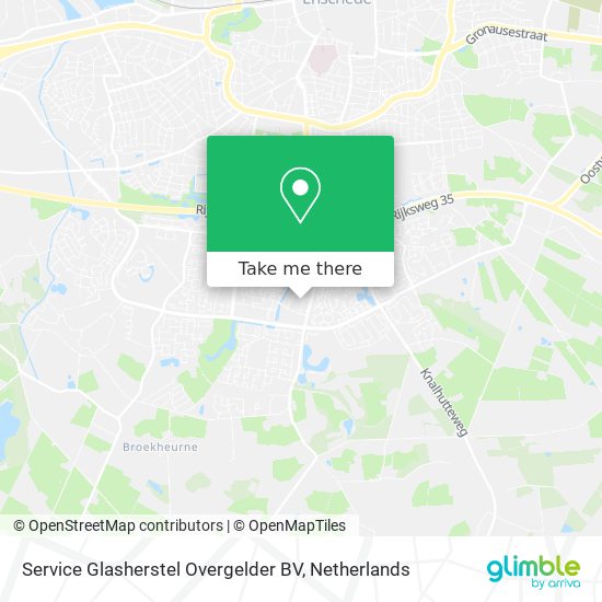 Service Glasherstel Overgelder BV Karte