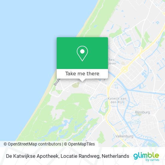 De Katwijkse Apotheek, Locatie Randweg Karte